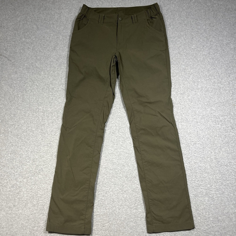 Duluth Trading Pants Womens 6x33 (Fits 30x32) Green Dry on Fly Convertible Read